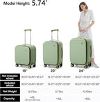mixi Carry On Luggage, 18” Suitcase - Image 6