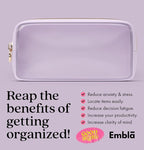 Clear Makeup Bag Zipper Pouch, Transparent Cosmetic Case Organizer, TSA - Image 6