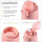 TakeToday Collapsible Water Bottles 20oz, Leak Proof, Foldable Silicone Travel - Image 6