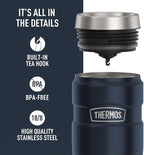 THERMOS Stainless King Vacuum-Insulated Travel Tumbler, 16 Ounce, Midnight Blue - Image 4