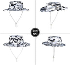 Sun Hats for Men Women Boonie Hat Foldable Fishing Hat UPF 50+ Bucket Hat for - Image 3
