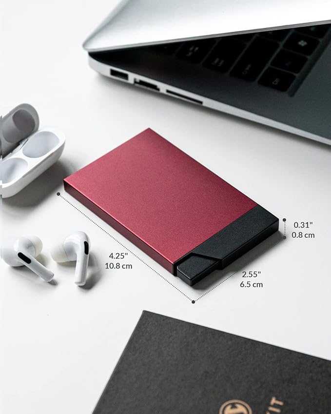 VULKIT Pop up Card Holder Minimalist Credit Card Holder RFID Blocking Slim - Image 5