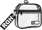 Rough Enough Clear Quart Size TSA Approved Toiletry Bag Small by REROUGHENOUGH