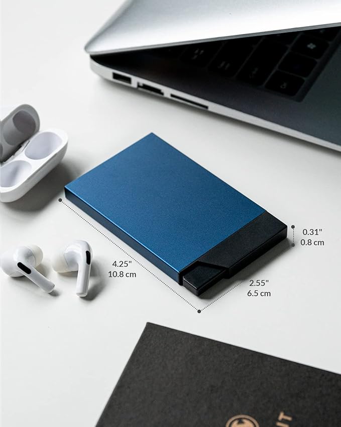 VULKIT Pop up Card Holder Minimalist Credit Card Holder RFID Blocking Slim - Image 5
