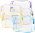 PACKISM Clear Toiletry Bag, 5 Pack TSA Approved Toiletry Bag Quart Size Bag by Packism