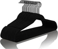 MIZGI Premium All Black Velvet Hangers by MIZGI