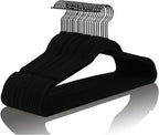 MIZGI Premium All Black Velvet Hangers by MIZGI