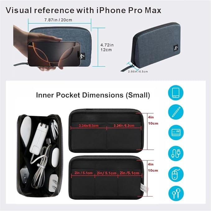 Electronic Organizer Travel Case – Waterproof Cable Bag - Image 3