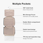 LEVEL8 Travel Toiletry Bag for Women Men, Travel Organizer Water Repellent - Image 5