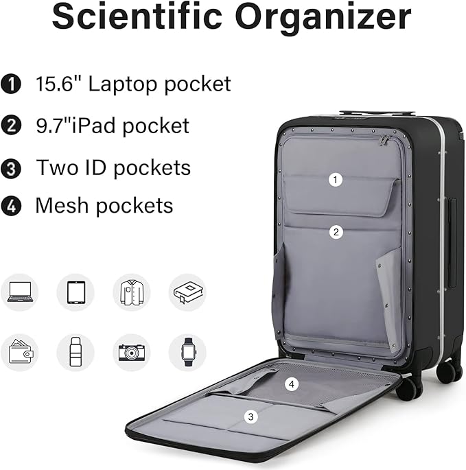 MILADA Wide Handle Luggage - Image 6