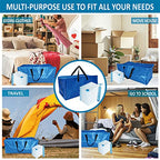 16 Pack Heavy Duty Extra Large Moving Bags with Backpack Straps & Large Vacuum Storage Bags Moving Supply Combo (16 Pack-8 Moving Bags+8 Vacuum Bags)