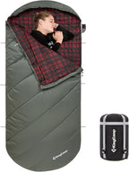 KingCamp Sleeping Bag for Adults, Cold Weather & Warm Extra Wide Big & Tall XL by KingCamp