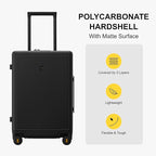 LEVEL8 Elegance Matte Luggage Set, 20 Inch Carry-on Luggage, 28“ Large Suitcase - Image 4