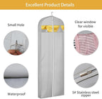 65" Dress Bags for Gowns Long, Dress Garment Bags for Hanging Clothes, Dress - Image 3