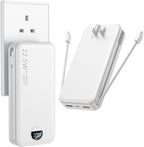 Portable Charger with Wall Plug, 20000mAh USB C Power Bank Fast Charging by Ffnpua