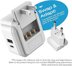 Ceptics Germany, Korea Travel Plug Adapter Set, 20W PD & QC, Safe Dual USB & - Image 6