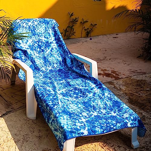 Quick Dry Microfiber Beach Towel (Bluewonder / Extra Large 78x35")