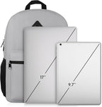 17 Inch Unisex School Backpack, Classic Bookbag Adults and Teens Schoolbag - Image 6