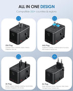 EPICKA Universal Travel Adapter, GaN 75W International Plug Adapter - Image 5