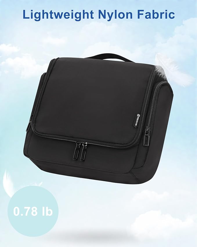 Relavel Hanging Toiletry Bag for Men and Women, Travel Toiletries Bag - Image 7