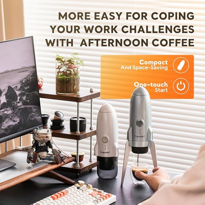 3 in 1 Portable Espresso Machine On the Go, Self-Heating Electric Espresso Maker - Image 9