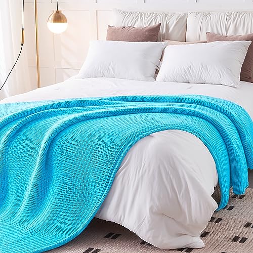 Knitted Weighted Blanket (32-jewel Blue / 50" x 60" | 7lbs)