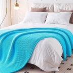 Knitted Weighted Blanket (32-jewel Blue / 48" x 72" | 20lbs)