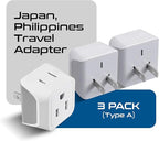 Japan, Philippines Travel Adapter Plug by Ceptics - Image 2