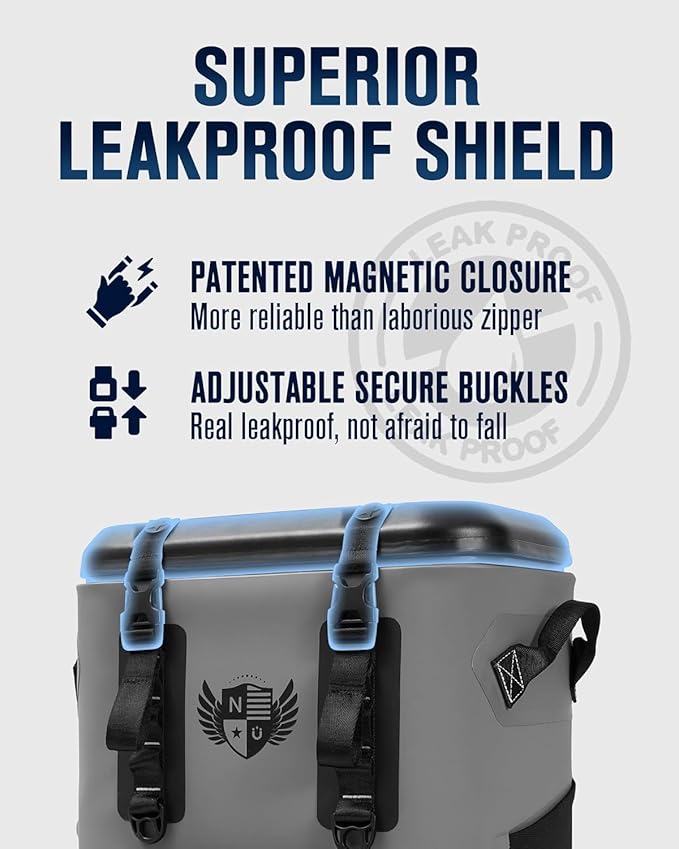 Magnetic Soft Cooler, Zipperless Soft Sided Cooler Bag - Image 2