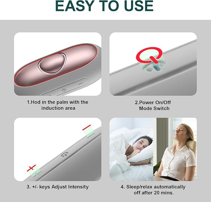 Sleep Aid Device, Micro-Current Sleep Instrument Anxiety Device, Portable - Image 4