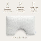 Coop Home Goods Original Cut-Out Adjustable Pillow, King Size Bed Pillows - Image 5