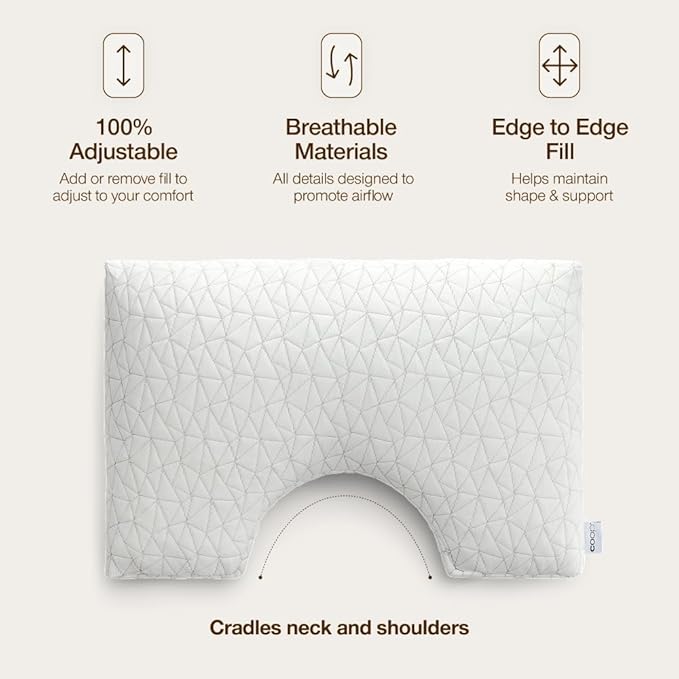 Coop Home Goods Original Cut-Out Adjustable Pillow, King Size Bed Pillows - Image 5