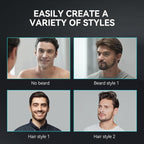 Beard Trimmer for Men - Professional 42 Adjustable Length Settings Hair Clippers, Body Hair Trimmer for Men Precision Shaving Facial Head Nose Trimmers LED Display IPX6 Waterproof Mustache Trimmers