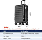 KYME Hardside Carry On Luggage 22x14x9 Airline Approved - Image 7