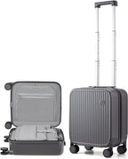 mixi Underseat Carry on Luggage 16 Inch Hardshell PC Suitcase by MIXI