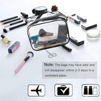 APREUTY Clear Makeup Bags, TSA Approved 6 Pcs Cosmetic Makeup Bags Set Clear PVC - Image 4