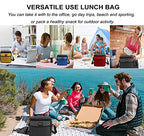 6 Can 5L Lunch Bag for Women Men Portable Lunch Box Small Cooler Bag Soft Collapsible Reusable Insulated Lunch Tote for Everyday Work Travel (Green)