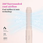 Hair Straightener and Curler, Dual Voltage Curling Iron, Airflow Multi Styler for Straight/Curly/Waves, Negative Ion Hair Care, No Heat Damage Hair Curler