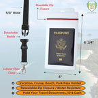 5 Pack - Passport & Vaccination Card Holder - Heavy Duty Waterproof Tear - Image 2