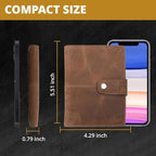 GARZINI Passport Holder with AirTag, Passport Wallet with RFID, Travel - Image 4