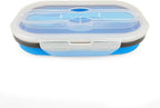 CARTINTS 800ml Collapsible Bento Lunch Box, Silicone Food Storage Container - Image 4