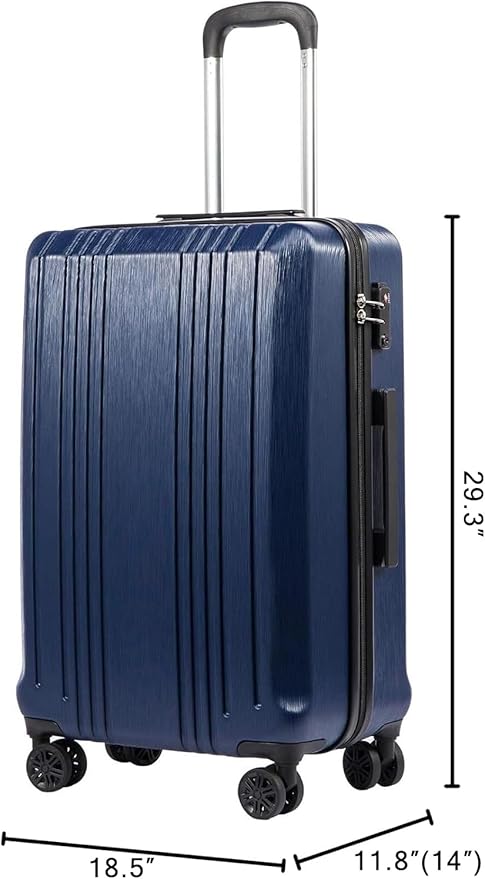 Coolife Luggage Expandable Suitcase PC+ABS - Image 8