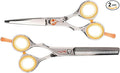 Cricket Centrix Roc-It Dog Professional Stylist 5” Hair Cutting Shears and RTL-30 Thinning Hair Cutting Scissors Duo Set, Salon Barber Supplies for Women and Men Haircut, Lefty