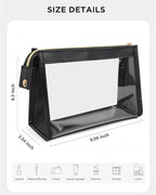 Small Clear Makeup Bag, Waterproof Clear Travel Toiletry Bag Case Cosmetic Bag - Image 5