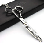 Sharonds 6/7 inch Professional Hair Cutting Scissors Set Hair Cutting Scissors Thinning Teeth Shears Set,Sliver Scissors,Barber,Salon,Hairdressing Scissors Kit,Japanese 440C Scissors (6-inch 2pc)