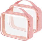 TSA Approved Travel Toiletry Bag, 2 Pack Clear Makeup Bags by FAYORORY