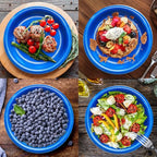 100 Pcs 10 Inch Blue Plates (Blue / 100 Pcs)