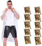 Rain Ponchos, with Drawstring Hood （10 Pack） Emergency Disposable Rain Ponchos - Image 7