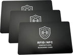 Technixx RFID Blocking Card, 3 Pack, Contactless NFC Jamming Credit & Debit by Technixx