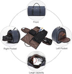 Modoker Convertible Leather Garment Bag, Carry on Garment Bags - Image 4